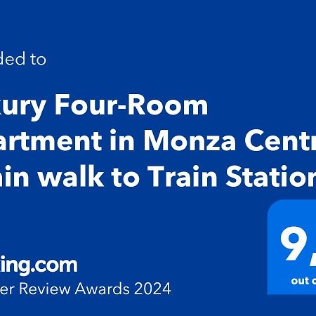 Luxury Four-Room Apartment In Monza Centro - 2 Min Walk To Train Station Esterno foto
